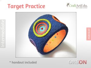 Target practice bangle – layering &amp; holes